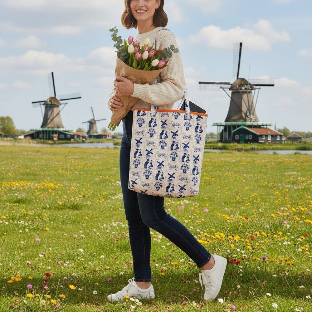 Dutch Heritage tote bag 'Delft Blue' - Picture 2 of 5